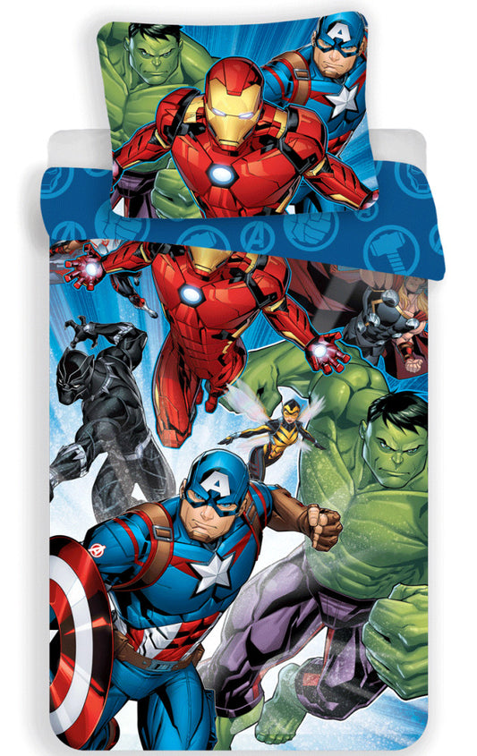 Avengers Brands gultasveļas komplekts 140–200 cm, 70–90 cm