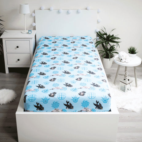 Kā pieradināt pūķi mazuļiem palags ar gumiju 90x200 cm