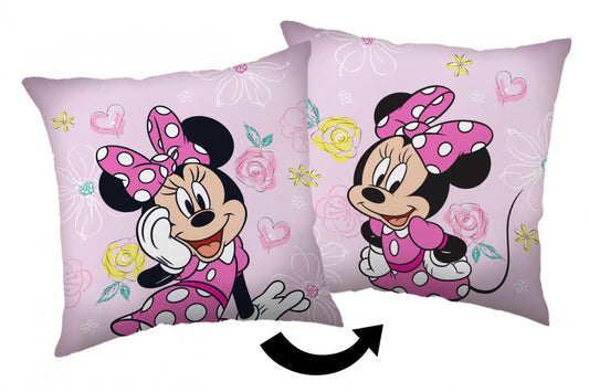 Disney Minnie dekoratīvais spilvens ar rozā bantīti 40*40 cm