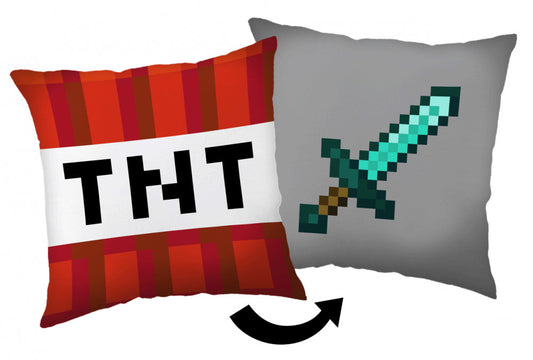 Minecraft TNT zobena dekoratīvais spilvens 40*40 cm