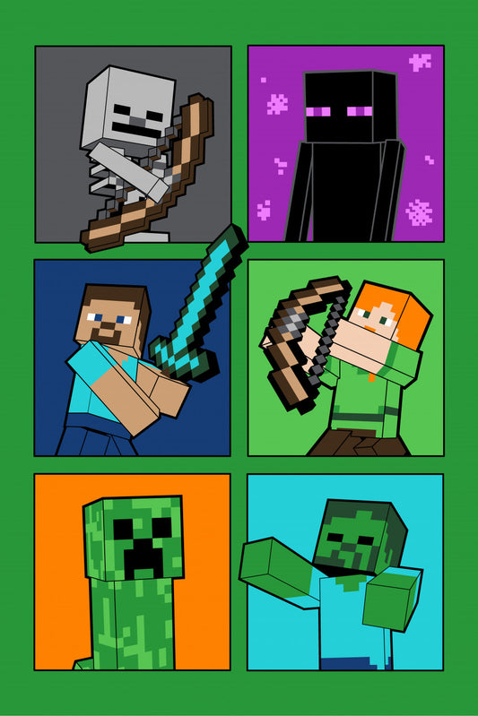 Minecraft Cīņas Žetonu Supermīksta Polārā Sega 100*150cm