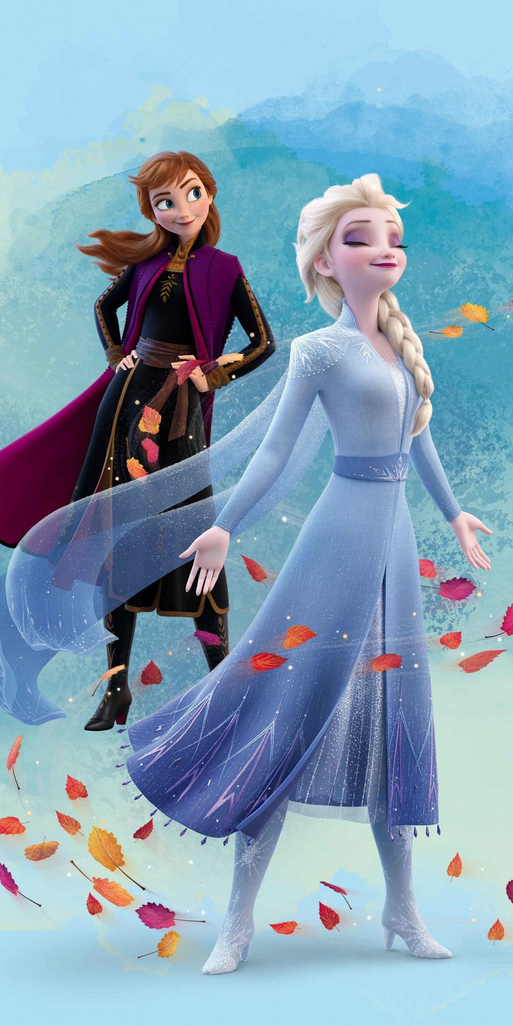 Disney Frozen Wind vannas dvielis, pludmales dvielis 70*140cm