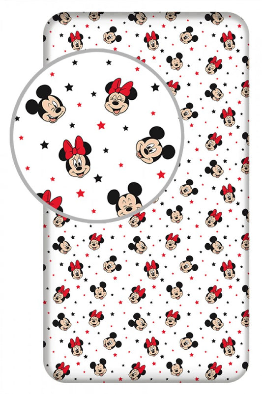 Disney Minnie Mickey Stars palags ar gumiju 90x200 cm