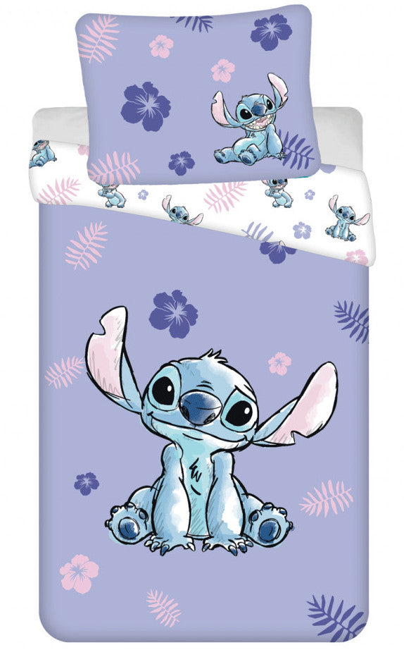 Disney Lilo un Stitch Blooming gultasveļas komplekts 140√ó200cm, 70√ó90cm