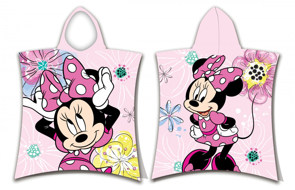 Disney Minnie Bow pludmales dvielis pončo 50x115cm