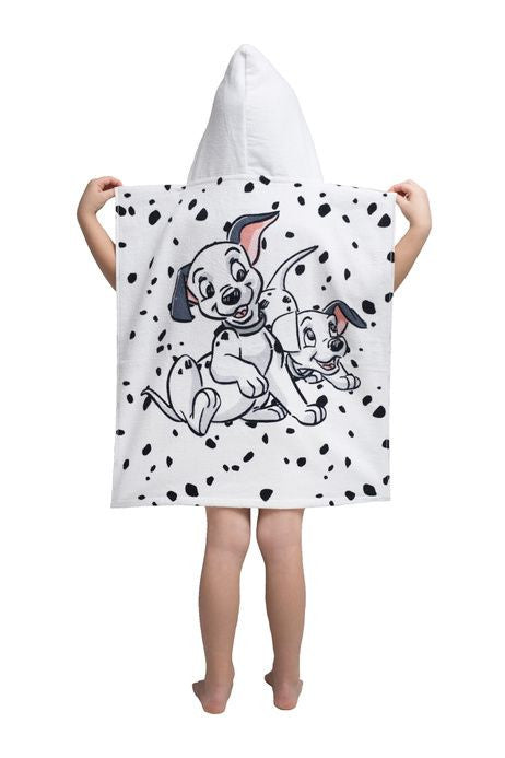 Disney 101 dalmāciešu pludmales dvielis pončo 50x115cm