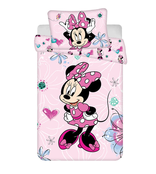 Disney Minnie Flowers bērnu segas pārvalks 100–135 cm, 40–60 cm