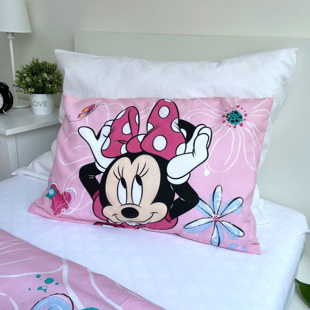 Disney Minnie Flowers bērnu segas pārvalks 100–135 cm, 40–60 cm