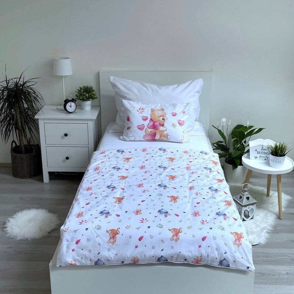 Disney Vinnija Pūka bērnu gultasveļas komplekts 100–135 cm, 40–60 cm