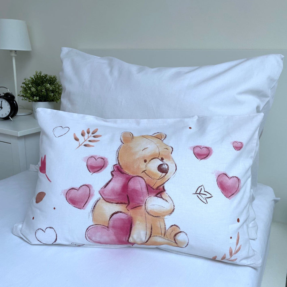 Disney Vinnija Pūka bērnu gultasveļas komplekts 100–135 cm, 40–60 cm