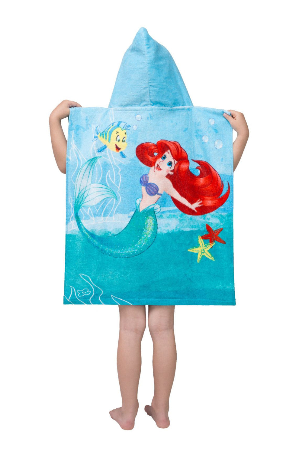 Disney princeses Ariel dvieļu pončo 50x115 cm