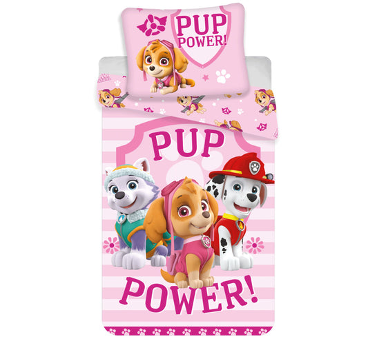 Paw Patrol kucēnu Power gultasveļas pārvalks 140√ó200cm, 70√ó90cm