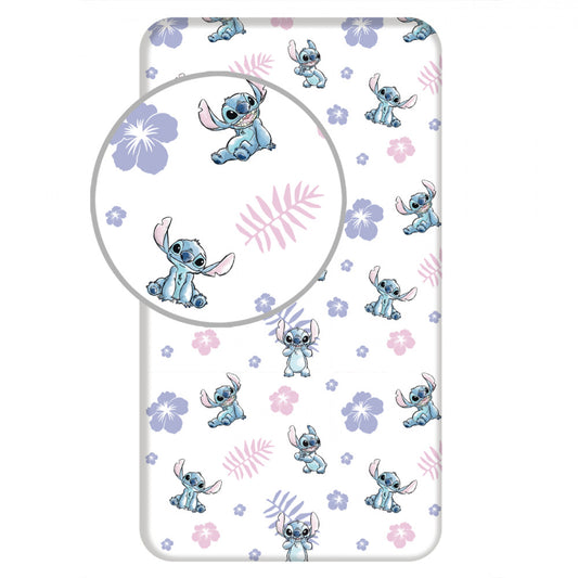 Disney Lilo un Stitch palags ar gumiju 90x200 cm
