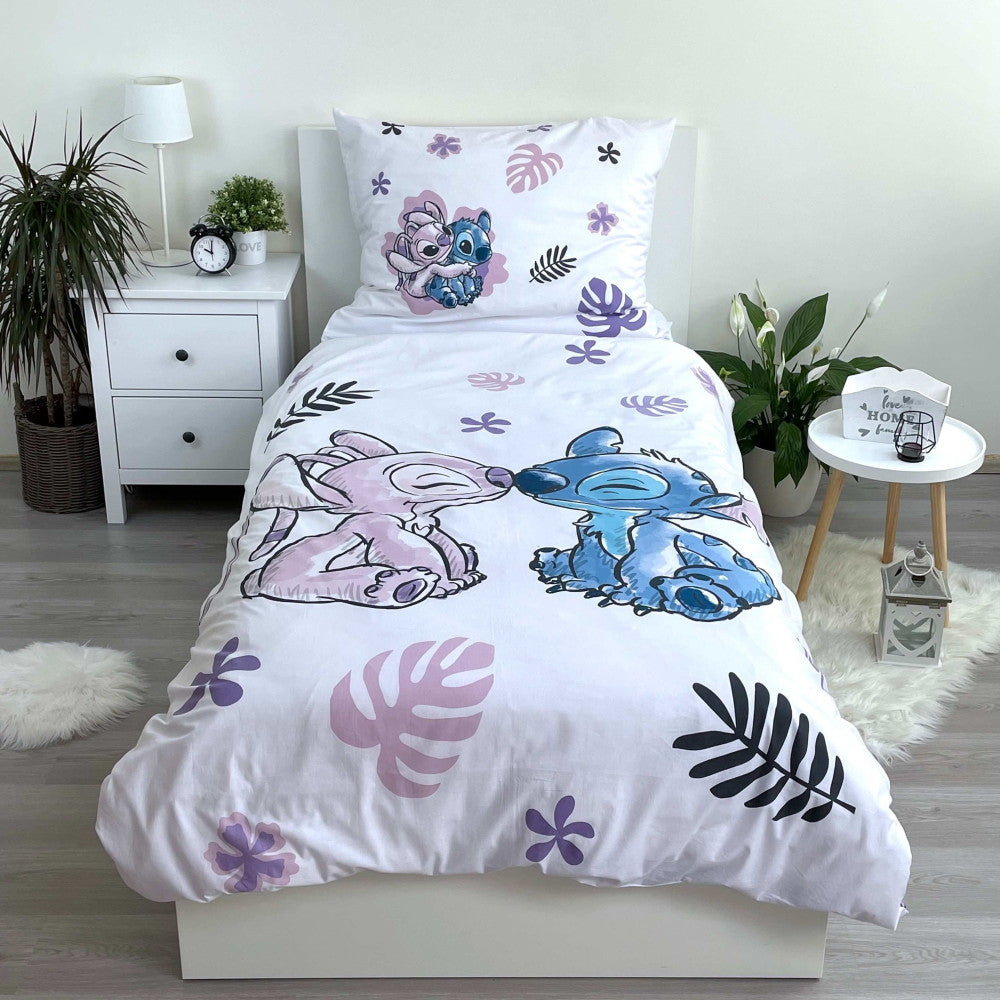 Disney Lilo un Stitch Boojiboo gultasveļas komplekts 140–200 cm, 65–65 cm
