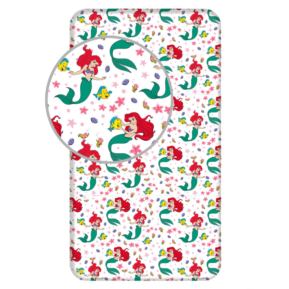 Disney princeses Ariel palags ar gumiju 90x200 cm