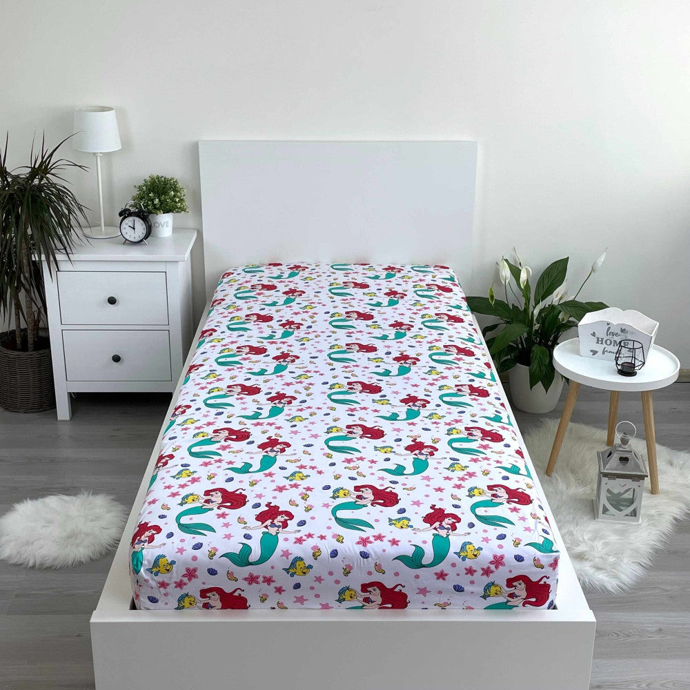 Disney princeses Ariel palags ar gumiju 90x200 cm