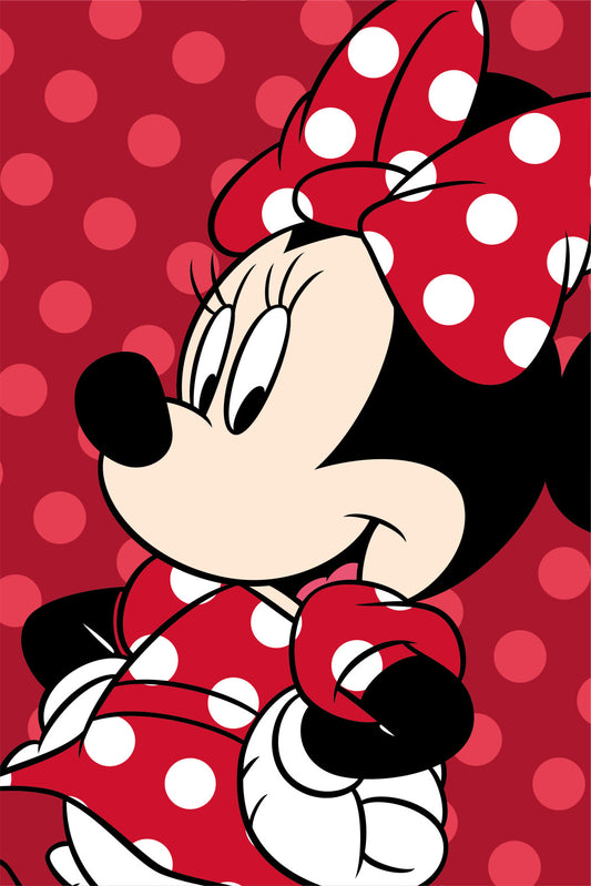 Disney Minnie sarkana mikroflīsa sega 100x150cm