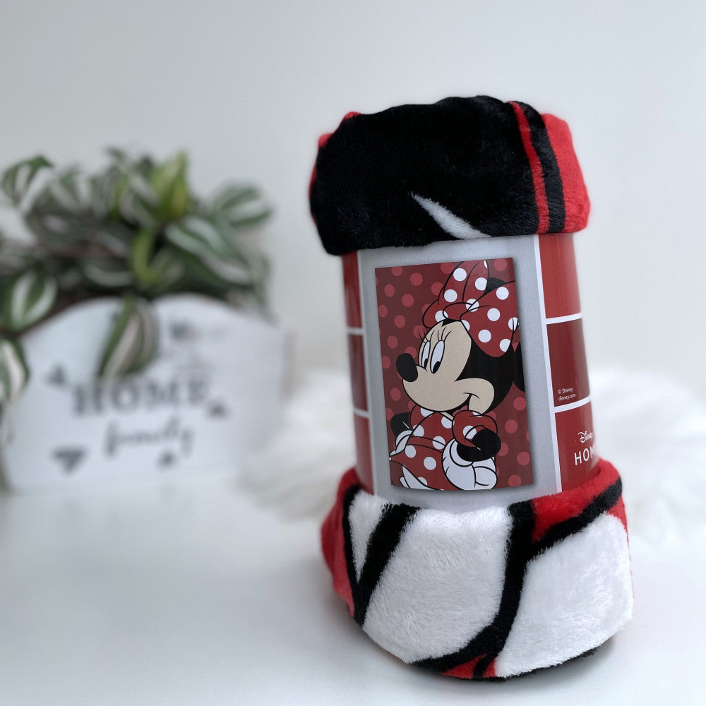 Disney Minnie sarkana mikroflīsa sega 100x150cm