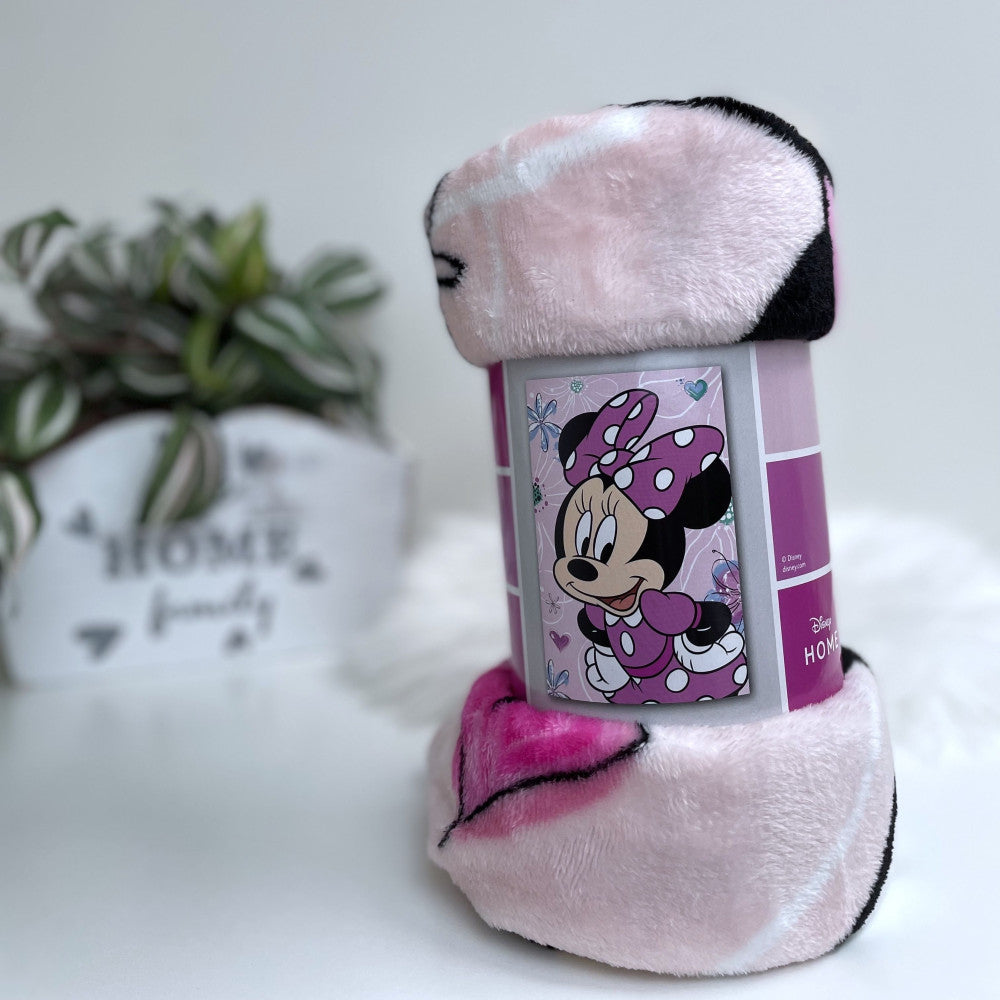 Disney Minnie Flowers mikroflīsa sega 100x150cm