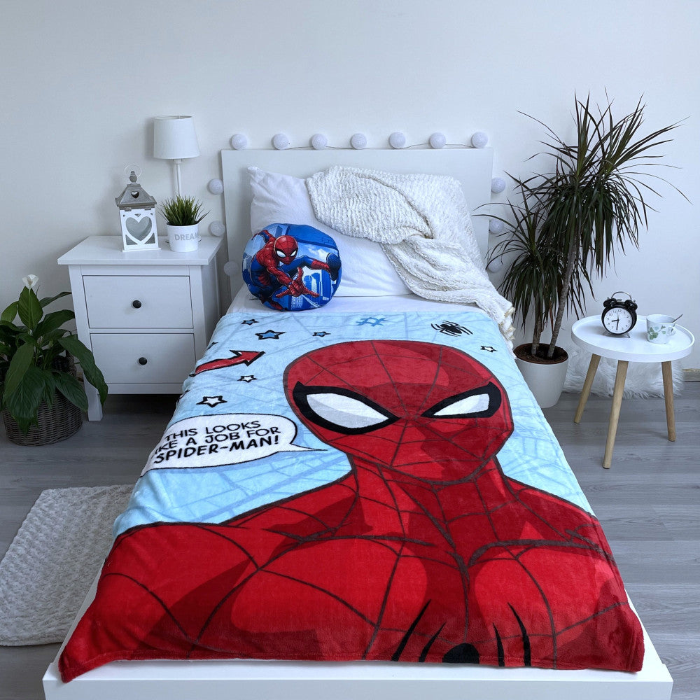Zirnekļcilvēka Zvaigžņu mikroflīsa sega 100x150cm