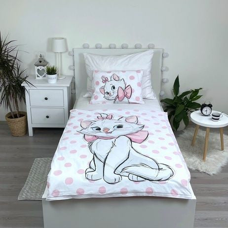 Disney Marie Dots bērnu gultasveļas pārvalks 100x135 cm, 40x60 cm