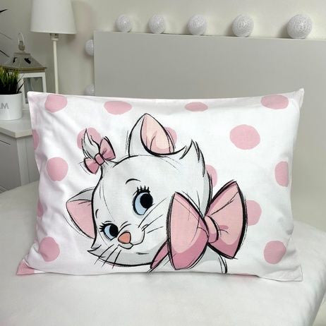 Disney Marie Dots bērnu gultasveļas pārvalks 100x135 cm, 40x60 cm