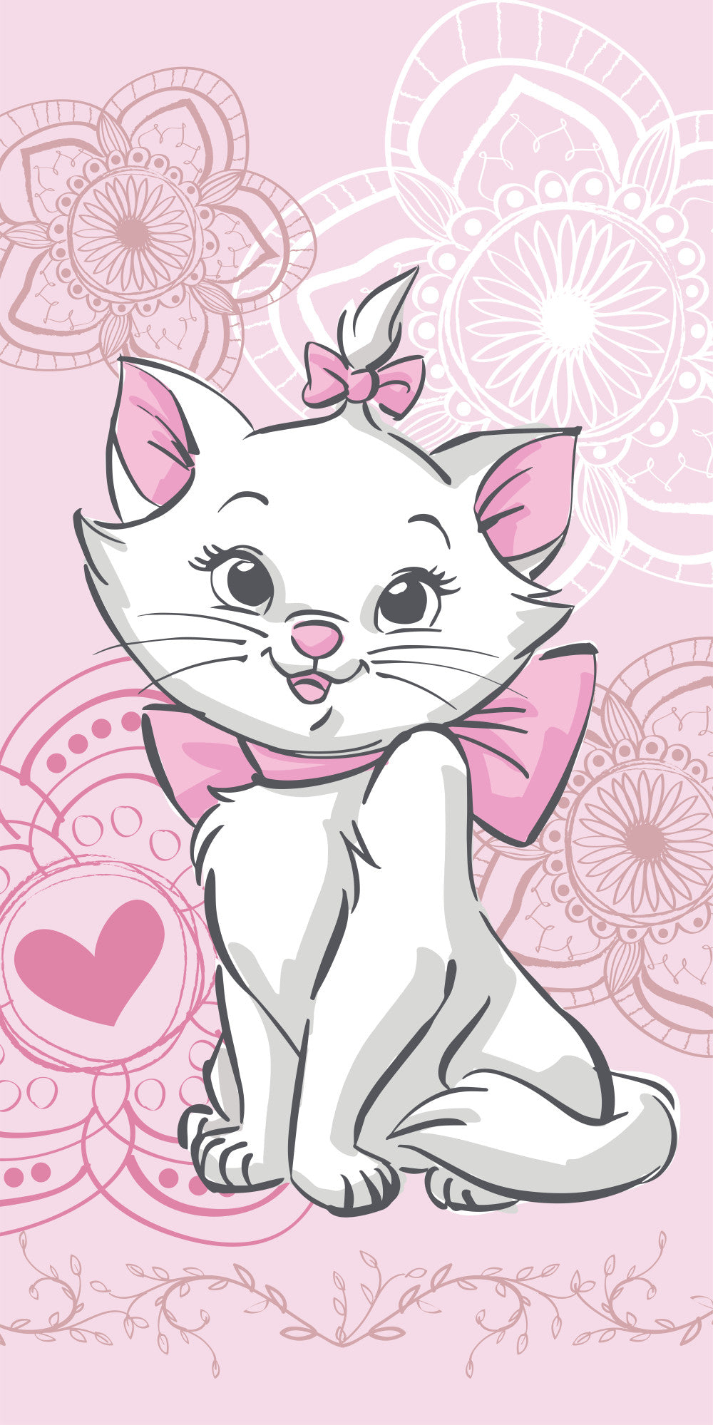 Disney Marie Aristocat vannas dvielis, pludmales dvielis 70x140cm