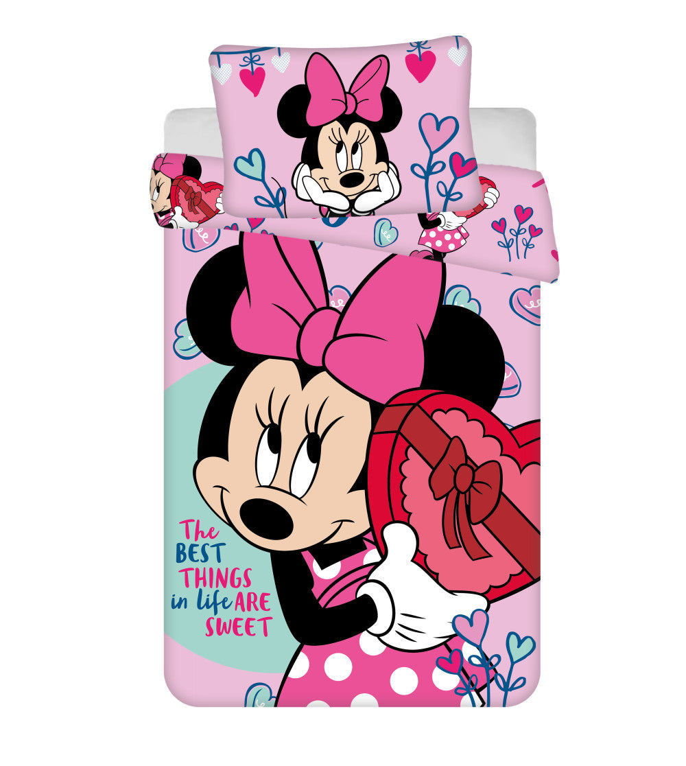 Disney Minnie Sweets bērnu gultasveļa 100–135 cm, 40–60 cm