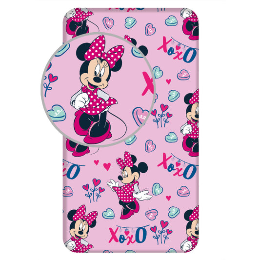 Disney Minnie XoXo palags ar gumiju 90x200 cm