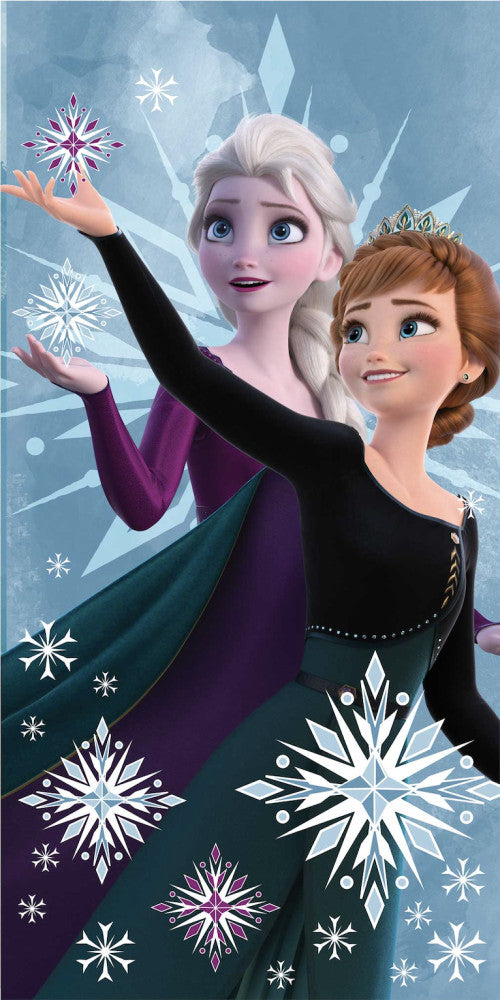 Disney Frozen sniegpārsliņu vannas dvielis, pludmales dvielis 70x140cm