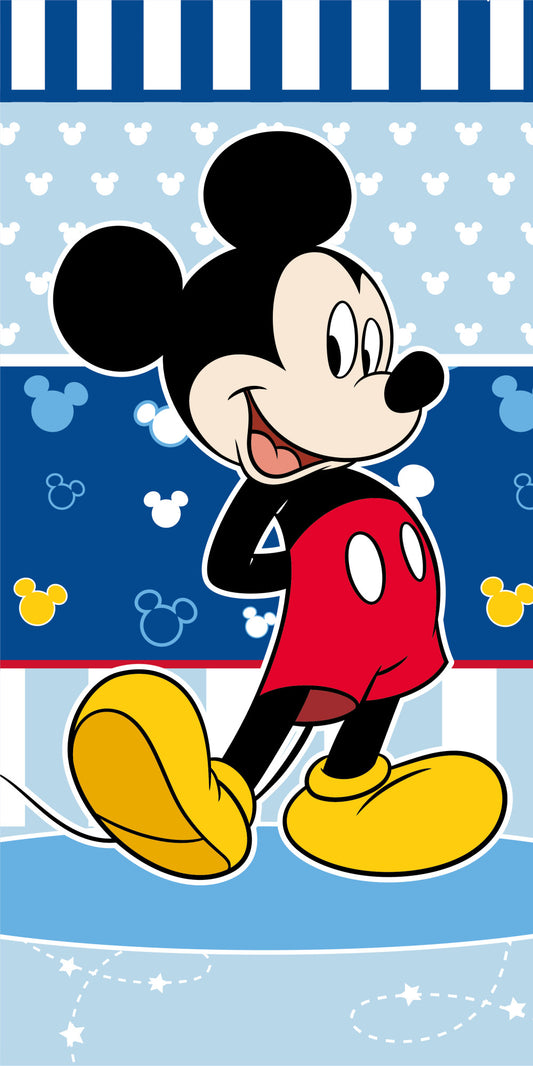 Disney Mikija zilais vannas dvielis, pludmales dvielis 70x140cm