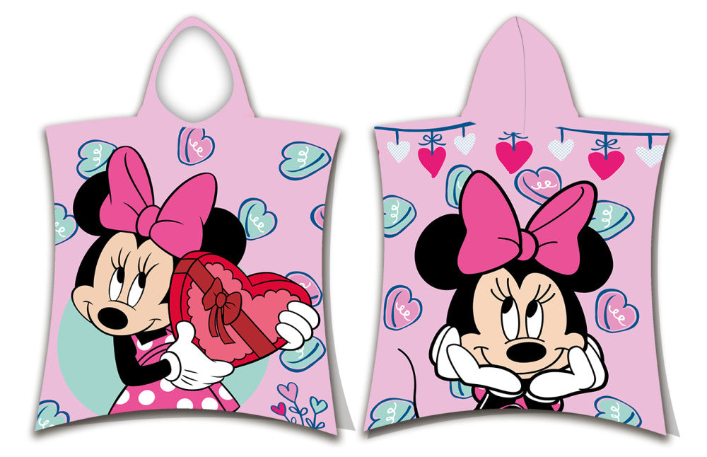 Disney Minnie Sweets pludmales dvielis pončo 50x115cm