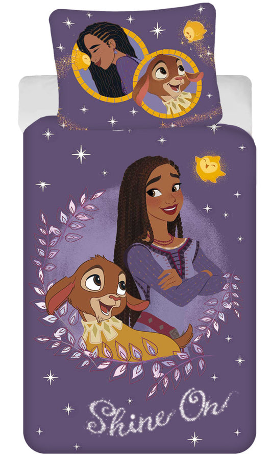 Disney Wish gultasveļas komplekts 140–200 cm, 70–90 cm