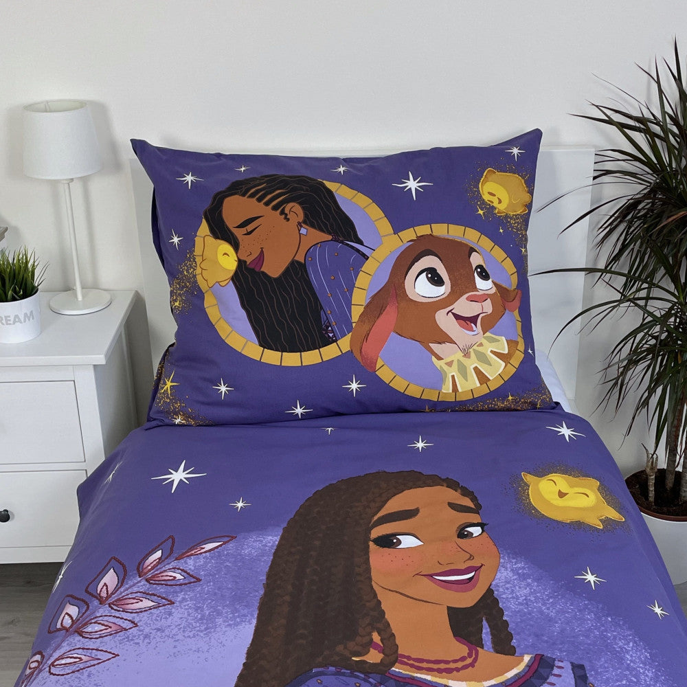 Disney Wish gultasveļas komplekts 140–200 cm, 70–90 cm