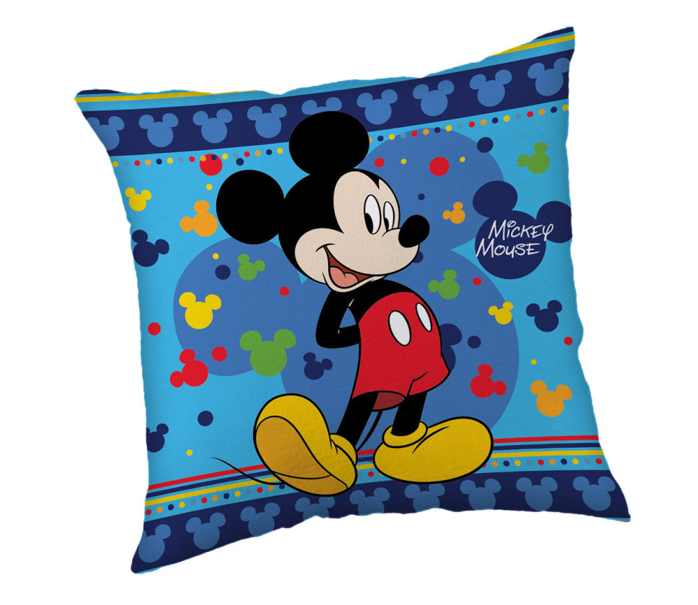 Disney Mikija zilais dekoratīvais spilvens 40x40 cm
