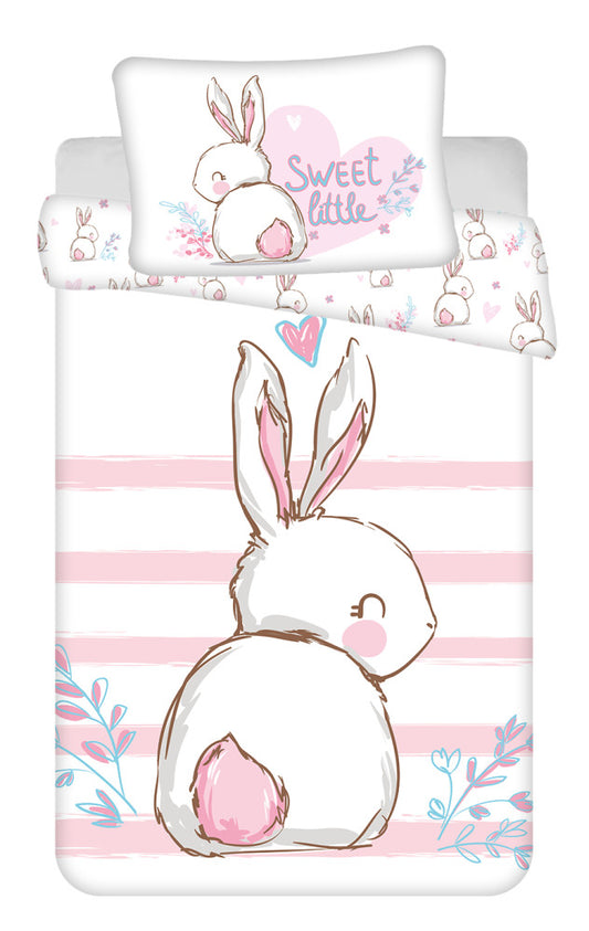 Rabbit Sweet bērnu gultasveļas komplekts 100x135 cm, 40x60 cm