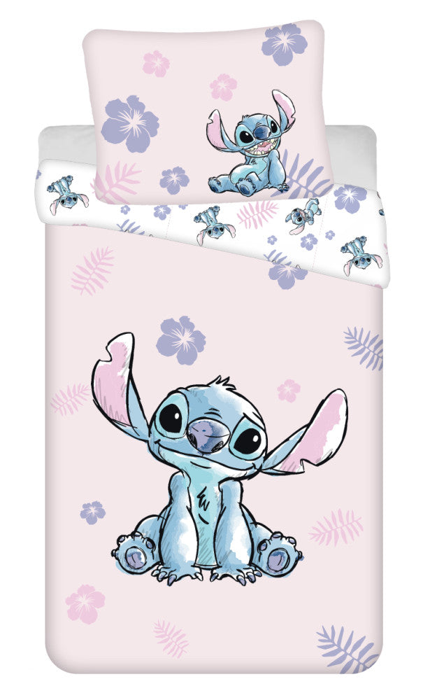 Disney Lilo un Stitch rozā gultasveļas pārvalks 140–200 cm, 70–90 cm