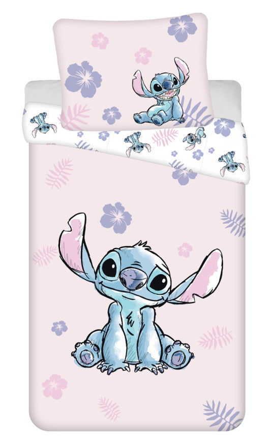 Disney Lilo un Stitch rozā gultasveļas pārvalks 140–200 cm, 70–90 cm