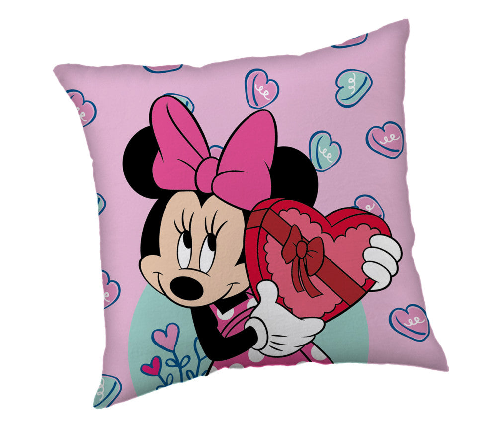 Disney Minnie violets samta spilvena pārvalks 40x40 cm