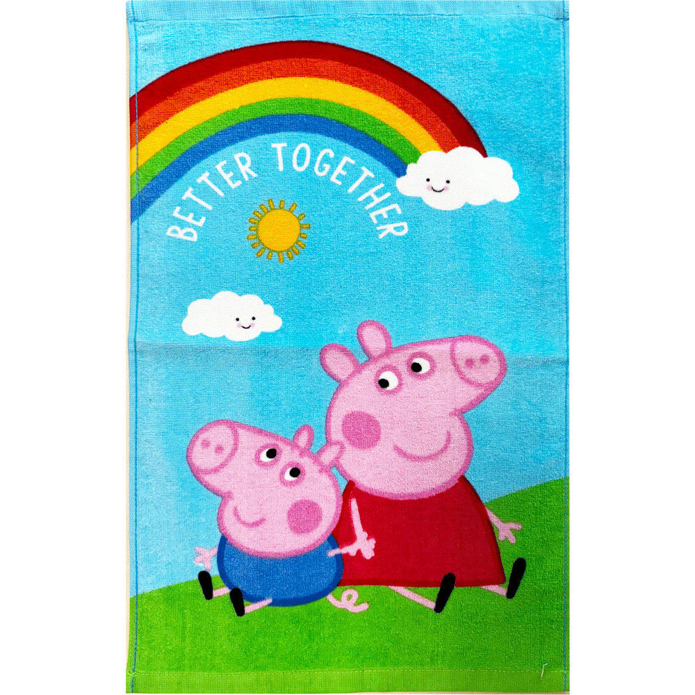 Peppa Pig Together roku dvielis, sejas dvielis, dvielis 30x50 cm