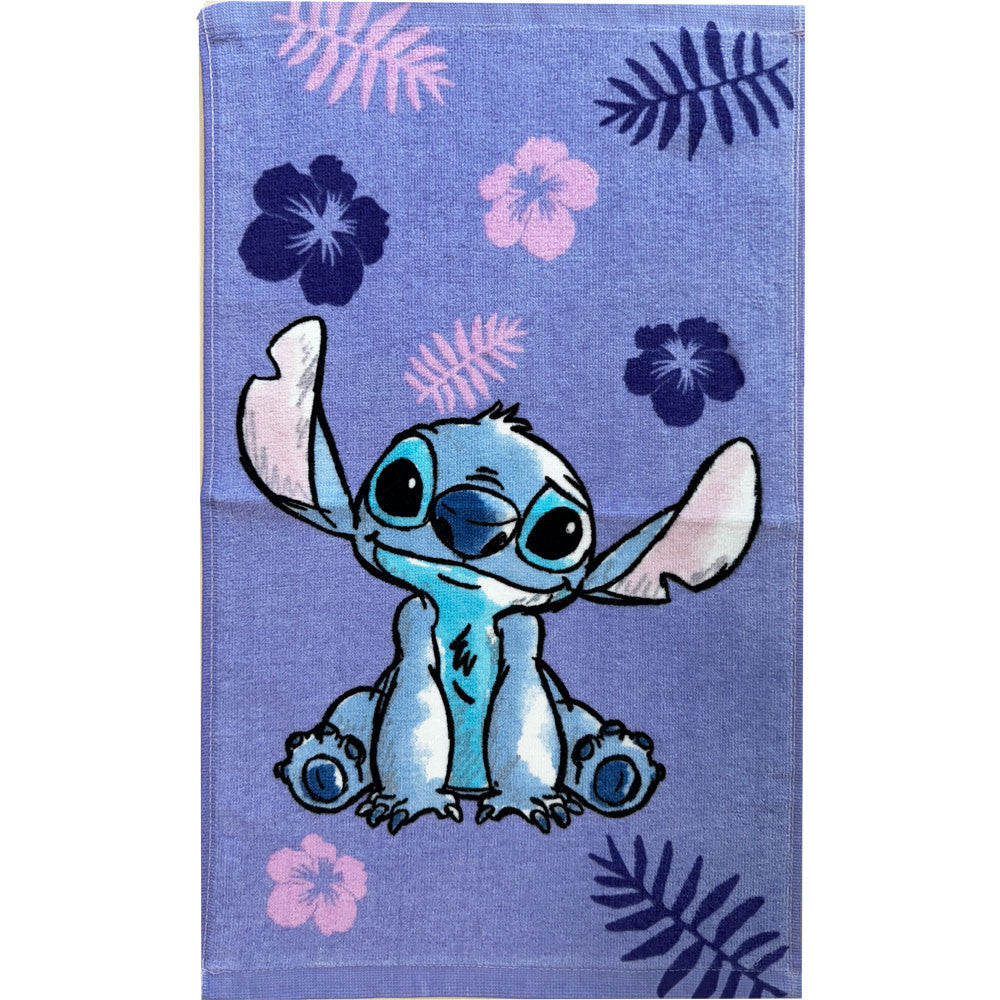 Disney Lilo un Stitch violets roku dvielis, sejas dvielis, dvielis 30x50cm