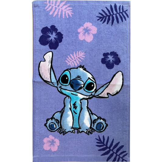 Disney Lilo un Stitch violets roku dvielis, sejas dvielis, dvielis 30x50cm