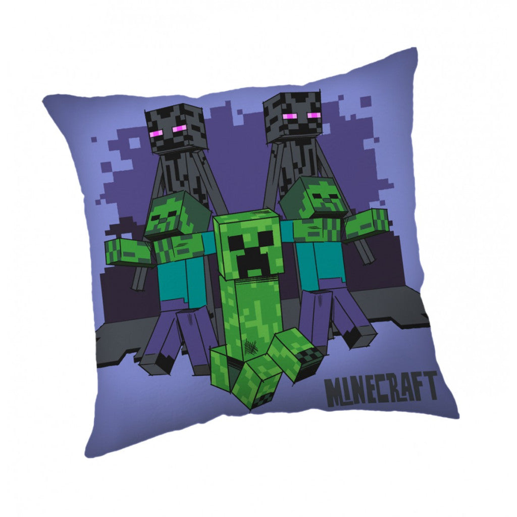 Minecraft Mob Mayhem dekoratīvais spilvens 40x40 cm
