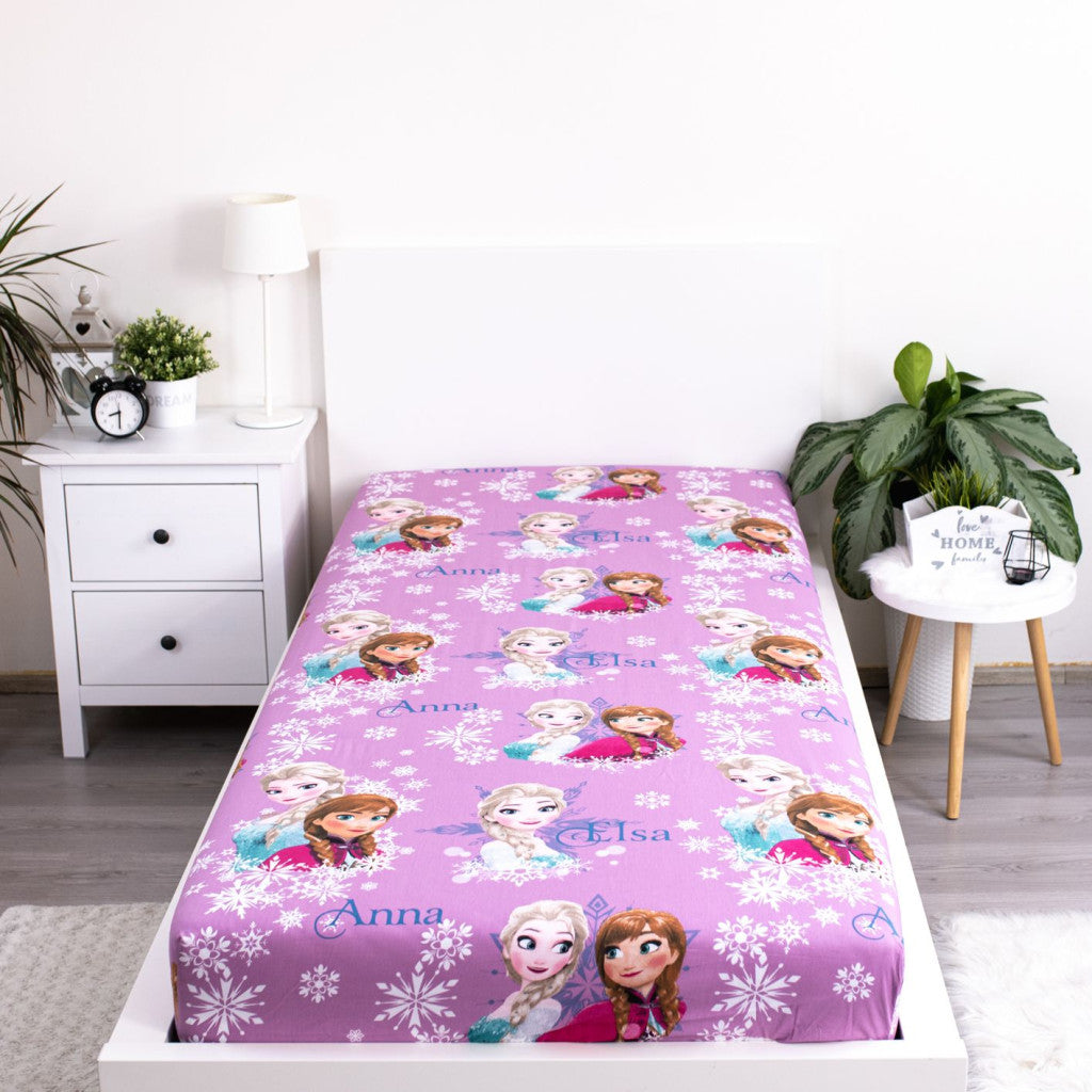 Disney Frozen Duo Sisters palags ar gumiju 90x200 cm