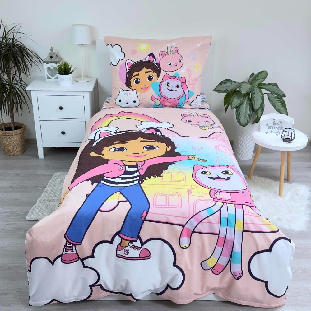 Gabby's Dollhouse Dreamland gultasveļas komplekts 140√ó200cm, 70√ó90cm