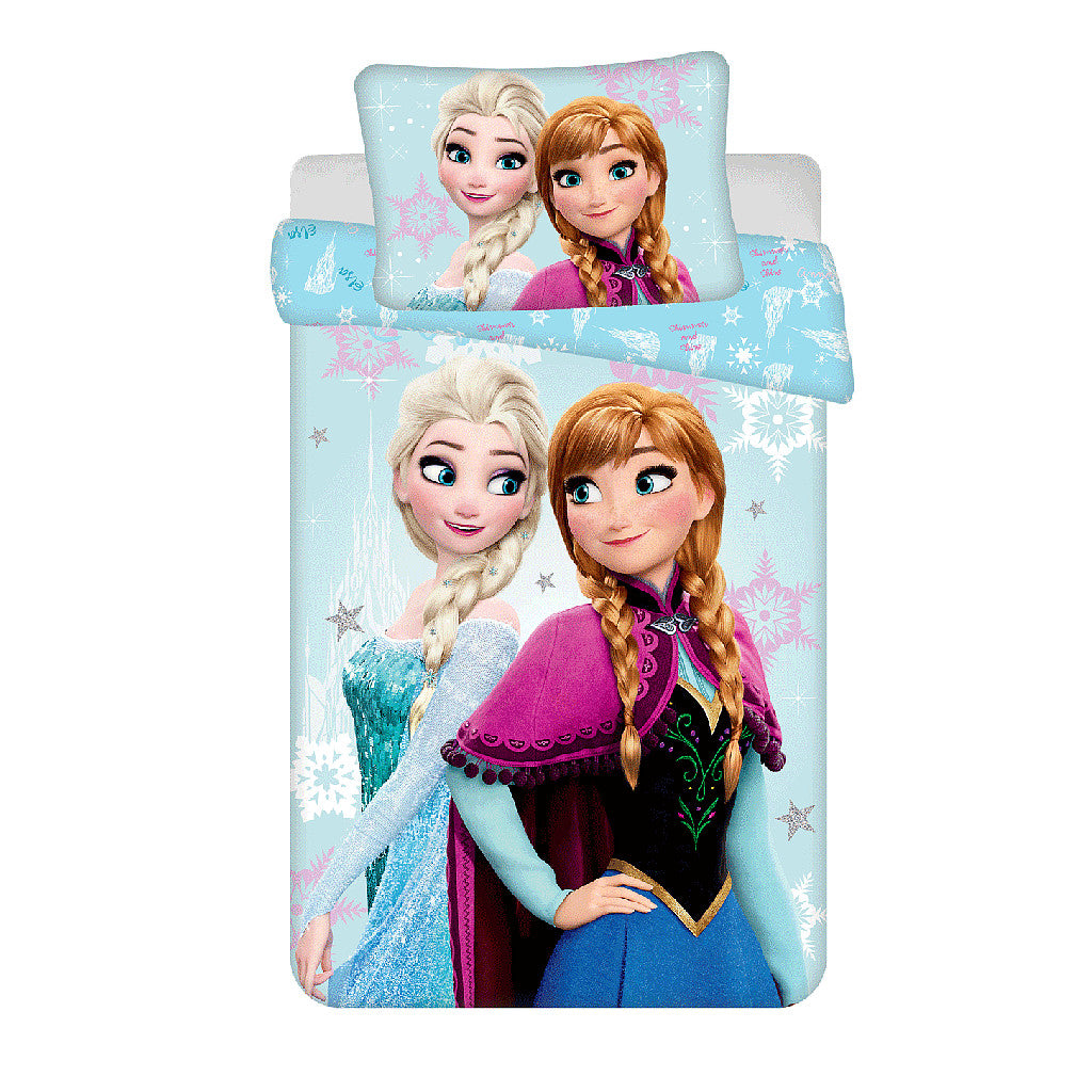 Disney Frozen gaiši zila bērnu gultasveļa 100–135 cm, 40–60 cm