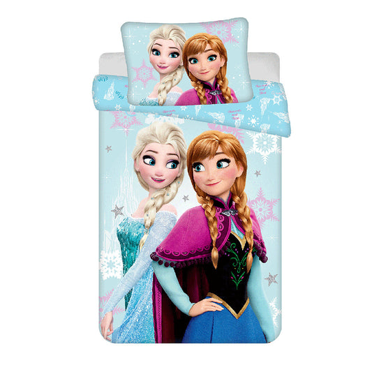 Disney Frozen gaiši zila bērnu gultasveļa 100–135 cm, 40–60 cm