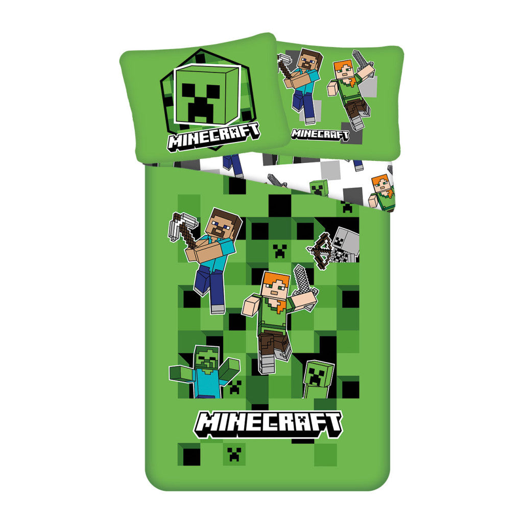 Minecraft Out of the Box √°gynem≈±huzat 140–200 cm, 70–90 cm mikrošķiedra