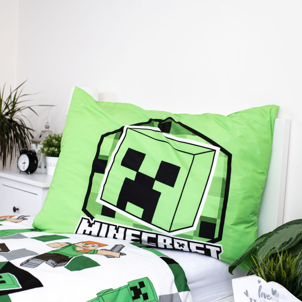 Minecraft Out of the Box √°gynem≈±huzat 140–200 cm, 70–90 cm mikrošķiedra