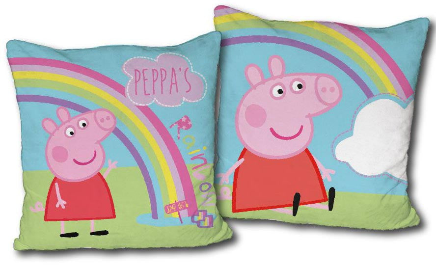 Peppa Pig varavīksnes dekoratīvais spilvens 40*40 cm